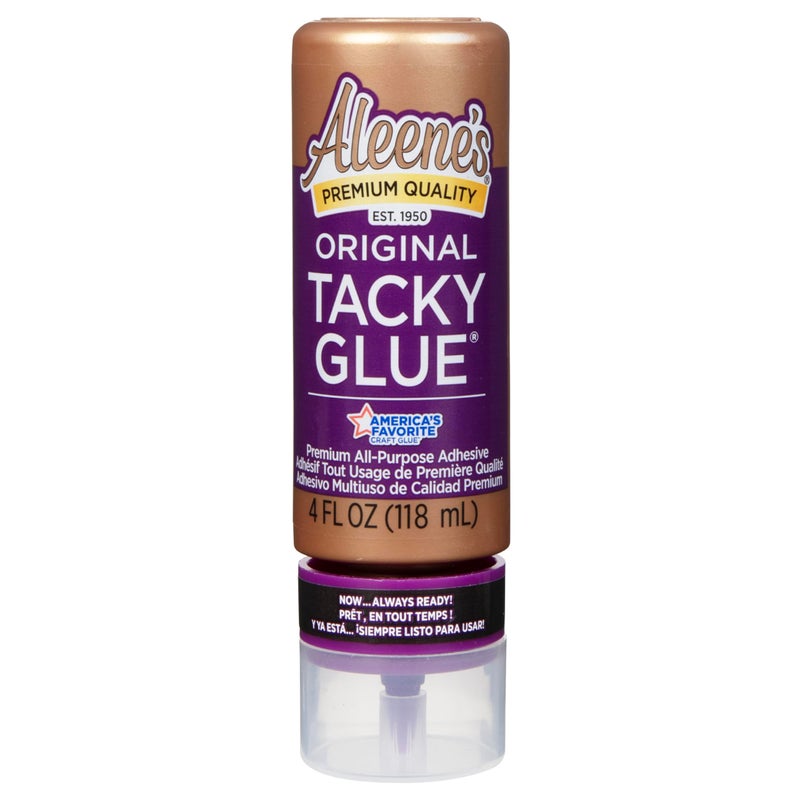 Aleene's Orignial Tacky Glue for Crafts in Always Ready Bottle, Nontoxic, Dries Clear, 4 fl oz - Image 1