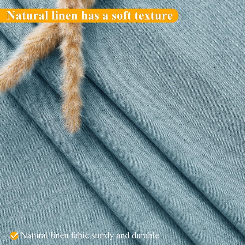 Jowels Linen No Hook Shower Square و Liner Blue No Hooks Surtain Stain Set Top See من خلال ستارة الدش مع Snap in Liner Hotel Startains No Hook Resistant Fabric 72x72 - Image 1