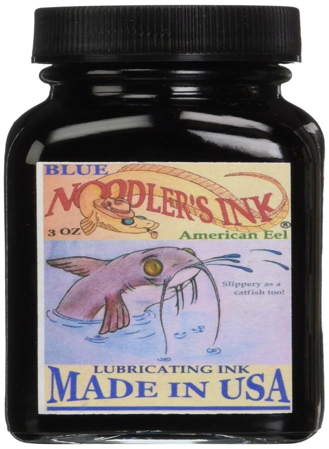 Noodler's Luxury Brands Noodler's Bottle 3 Ounce Refill, Eel Blue (19203) - Image 1