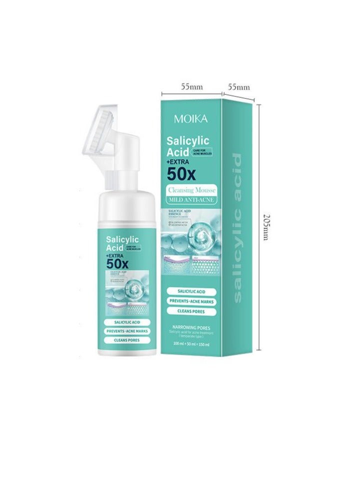مويكا موس التنظيف العميق بحمض الساليسيليك المضاد لحب الشباب 150 مل - Image 1
