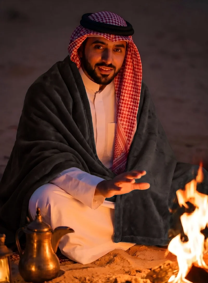 سيد المنسوجات المنزلية بطانية مخمل خفيفه بمقاس مزدوج، سلسلة مورا، 350 جم/متر مربع، 260 × 240 سم، صوف إضافي فائق النعومة لجميع فصول السنة، يستخدم كغطاء للسرير بطانيات .