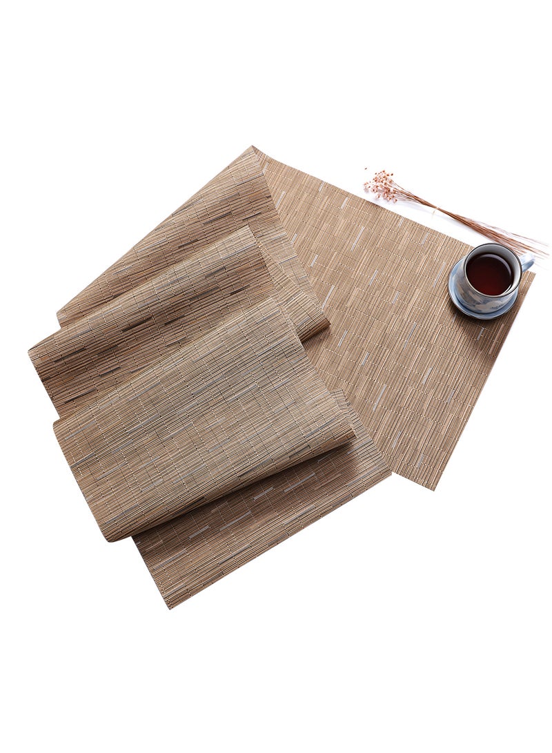 Crossweave Washable Table Cloth Brown 180 x 30cm - Image 2