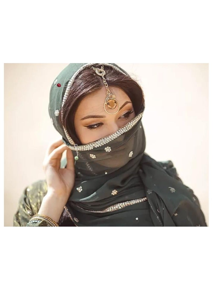 Sky Shine 12PCS Premium Hijab Pins – Crystal & Pearl Brooch Pins for Scarves, Headscarves, Shawls, Wedding Dresses & Abayas – Decorative Safety Clips - Image 5