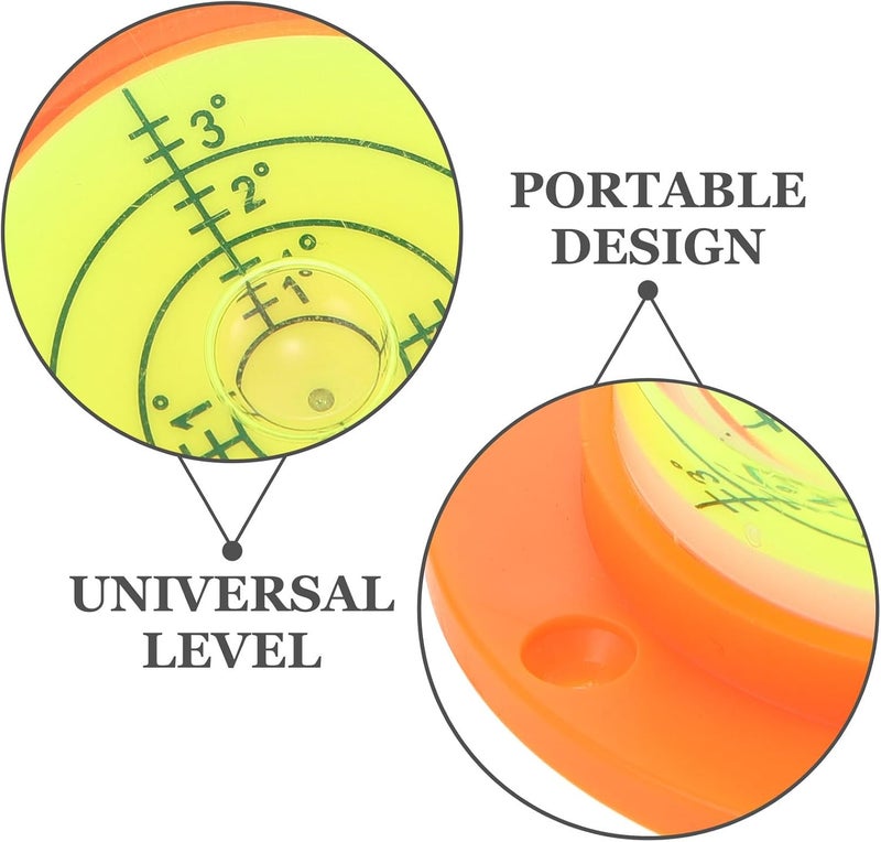 TIDTALEO Mini Bubble Level with Base 60x15mm, Precision Spirit Level Tool for Framing and Rv Balancing, Portable Circular Leveler for Measuring and Layout - Image 3