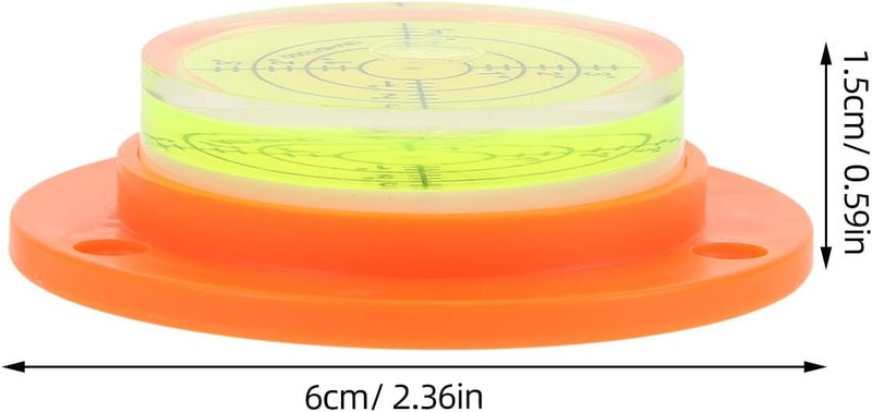 TIDTALEO Mini Bubble Level with Base 60x15mm, Precision Spirit Level Tool for Framing and Rv Balancing, Portable Circular Leveler for Measuring and Layout - Image 2