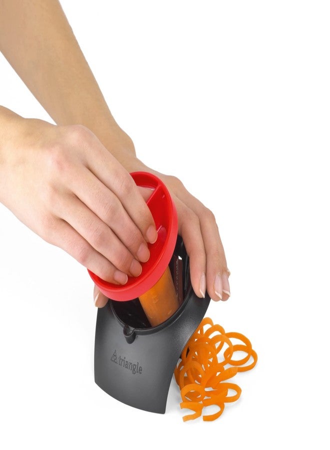 تريانجل قطاعة جوليان مثلثة لا نهائية - أداة حلزونية صغيرة الحجم من الفولاذ المقاوم للصدأ لتقطيع الخضار إلى شرائح حلزونية - آمنة للغسل في غسالة الأطباق - Image 4