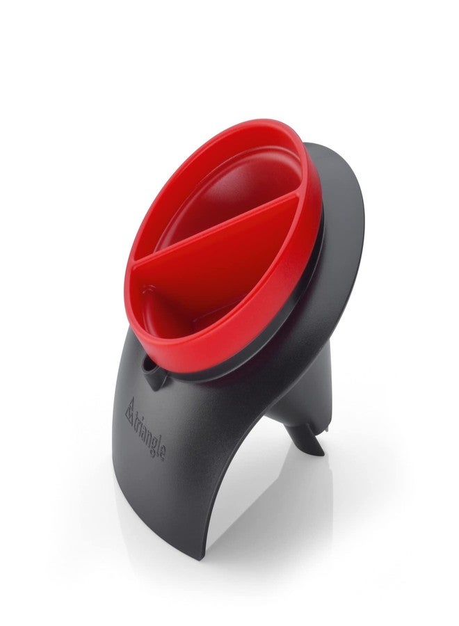 تريانجل قطاعة جوليان مثلثة لا نهائية - أداة حلزونية صغيرة الحجم من الفولاذ المقاوم للصدأ لتقطيع الخضار إلى شرائح حلزونية - آمنة للغسل في غسالة الأطباق - Image 1