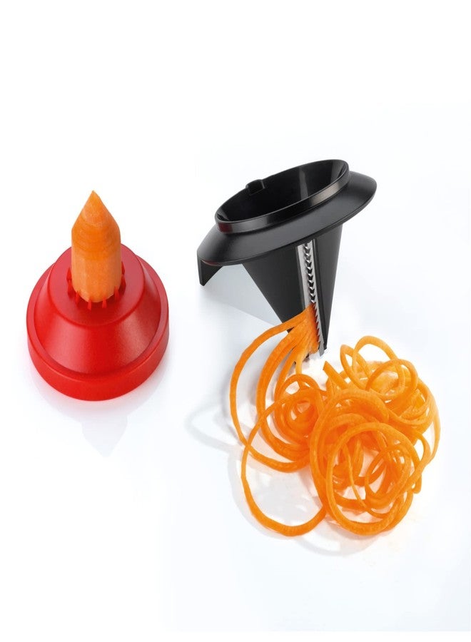 تريانجل قطاعة جوليان مثلثة لا نهائية - أداة حلزونية صغيرة الحجم من الفولاذ المقاوم للصدأ لتقطيع الخضار إلى شرائح حلزونية - آمنة للغسل في غسالة الأطباق - Image 5