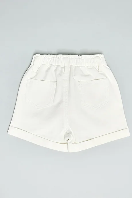 أر أند بي Solid Shorts with Drawstring Waist