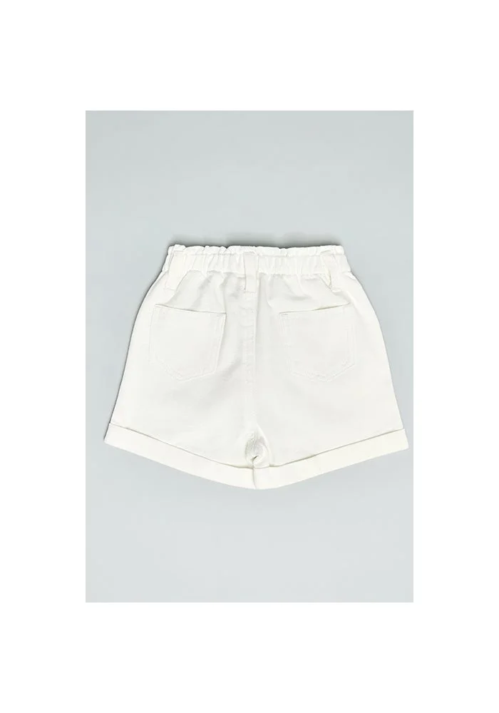 أر أند بي Solid Shorts with Drawstring Waist