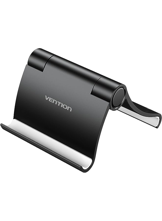 VENTION Cell Phone/tablets Stand, Phone Holder for Desk Compatible with iPhone 12 Pro Max 11 SE 8 Plus 7 6 XS XR, Samsung Galaxy S20 Note20 S8 S9 S10 (Black) - Image 1