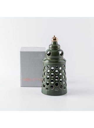Otantik Home Rosette Collection Green Color Porcelain Electronic Candle - Calming 9 x 21.7 Decorative Lighting with Natural Essence - pzsku/Z1717D619A6635EB51A9AZ/45/1746723910/40dfa445-8e83-4b5d-8e75-16d0c3d50af5