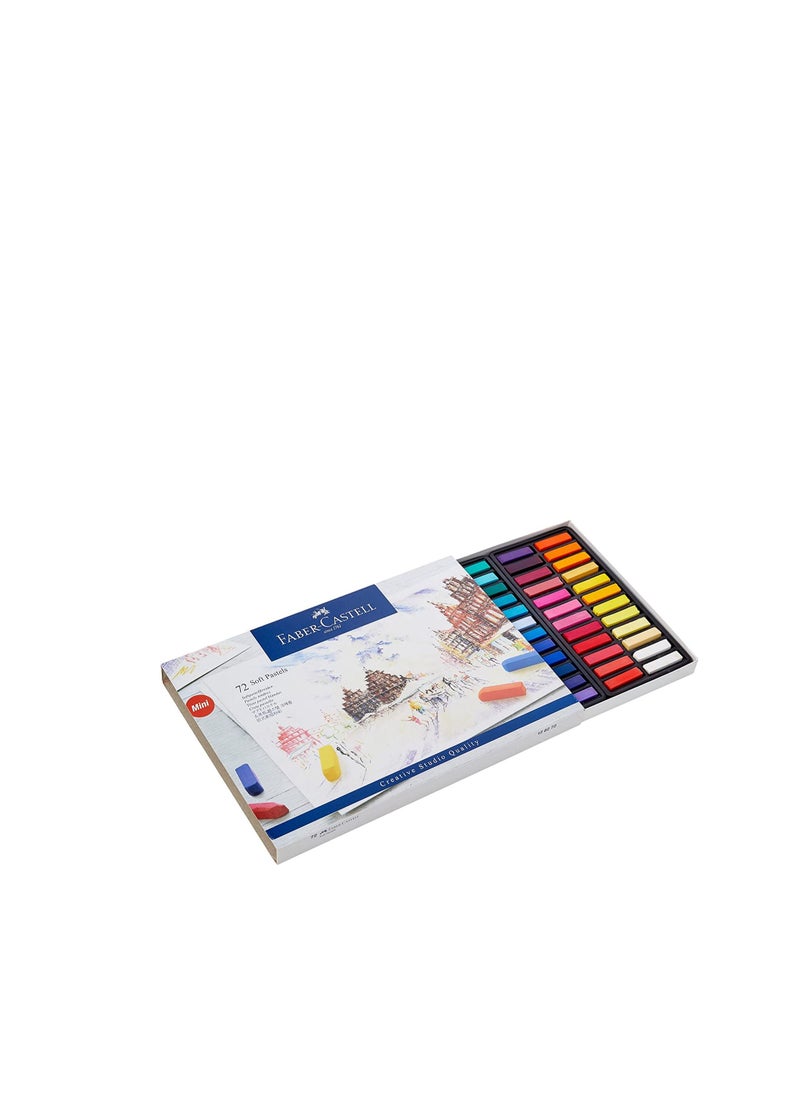 FABER-CASTELL - FABER-CASTELL SOFT PASTELS MINI 72 COLOR IN A CARDBOARD BOX - Image 1