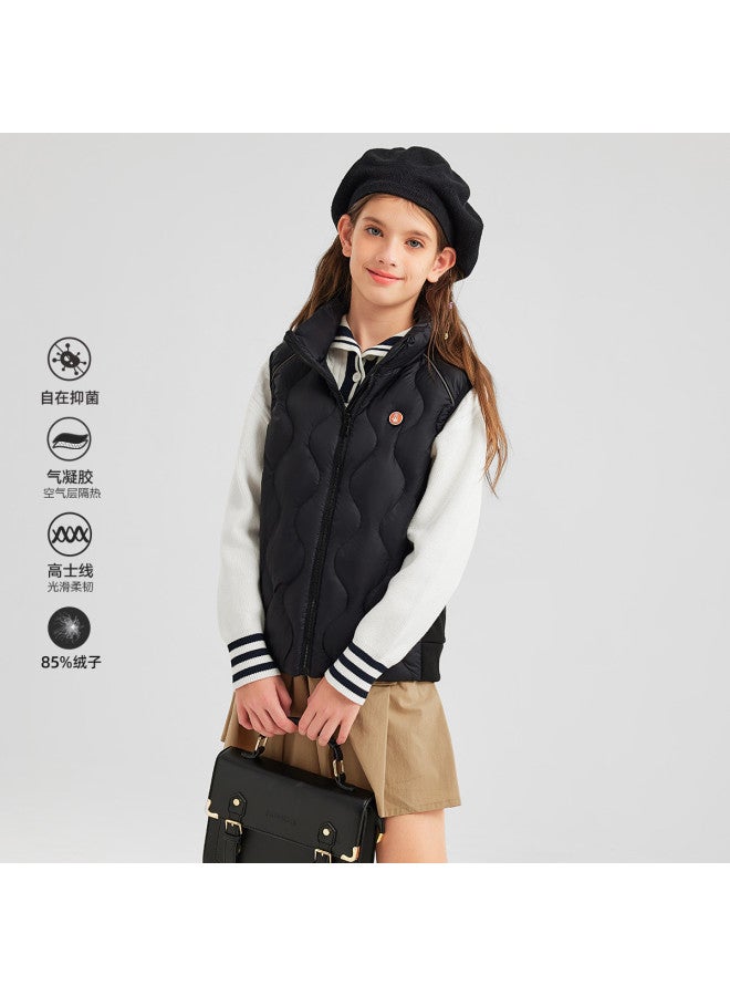 Hush Puppies سترة بناتية من البوليستر الخفيف لفصل الخريف والشتاء، سترة منزلية عادية - Image 4