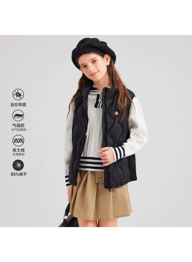 Hush Puppies سترة بناتية من البوليستر الخفيف لفصل الخريف والشتاء، سترة منزلية عادية - Image 2