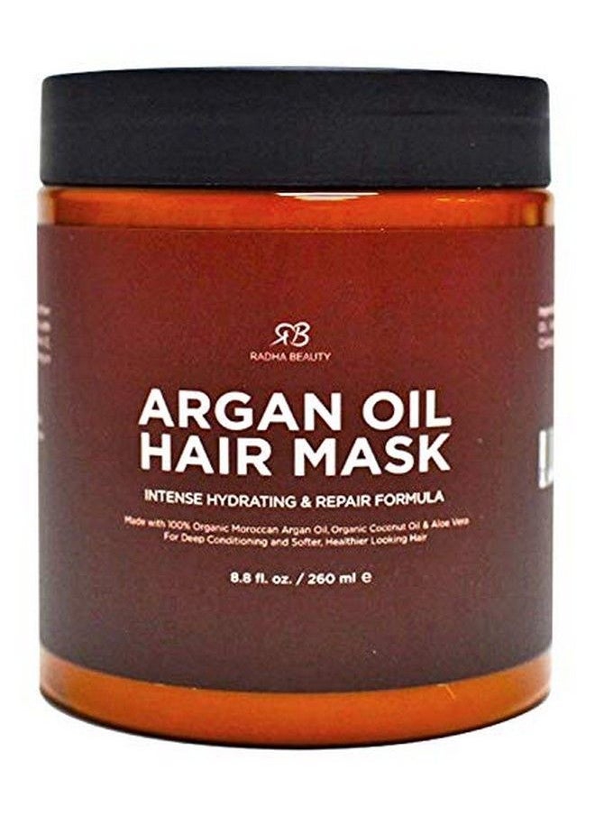 Radha beauty Argan Oil Hair Mask 8 Oz. Intense Hydrating Repair Formula With 100% Organic Argan Oil Coconut Oil And Aloe Vera…  - Image 3