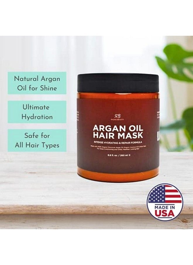 Radha beauty Argan Oil Hair Mask 8 Oz. Intense Hydrating Repair Formula With 100% Organic Argan Oil Coconut Oil And Aloe Vera…  - Image 4