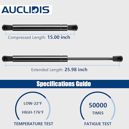 AUCLIDIS FT4Z16C826B Hood Strut Lift Support Compatible with Ford Edge 2015 2016 2017 2018 2019 2020 2021 2022 2023 Front Bonnet Shock Strut Replace OE# FT4BR16C826AC, Set of 2 by AUCLIDIS - Image 5