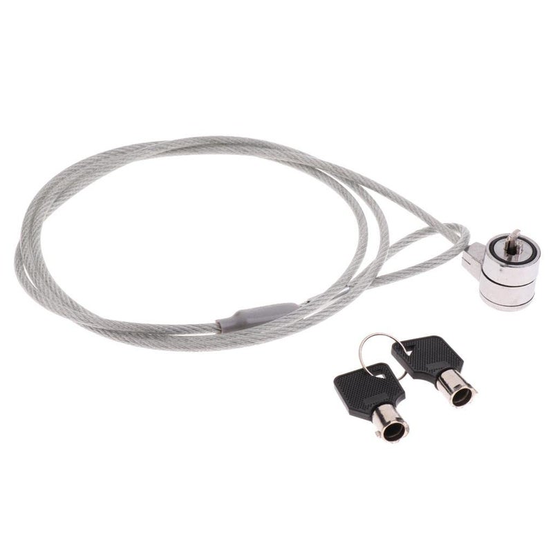 IVELECT Laptop Key Lock, Universal Anti-Theft Wire Retractable Lock,Portable Safety Lock with Locking Cable for Laptop - Image 2