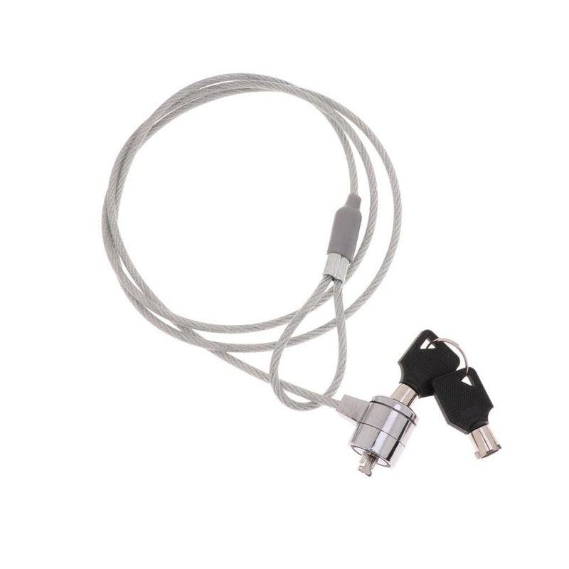 IVELECT Laptop Key Lock, Universal Anti-Theft Wire Retractable Lock,Portable Safety Lock with Locking Cable for Laptop - Image 4