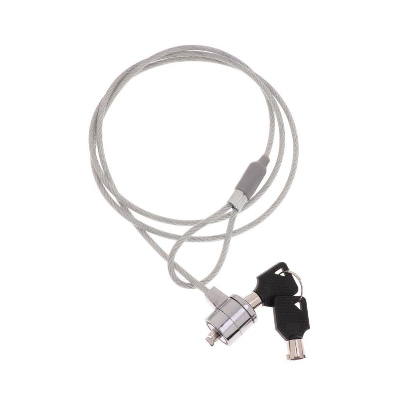 IVELECT Laptop Key Lock, Universal Anti-Theft Wire Retractable Lock,Portable Safety Lock with Locking Cable for Laptop - Image 1