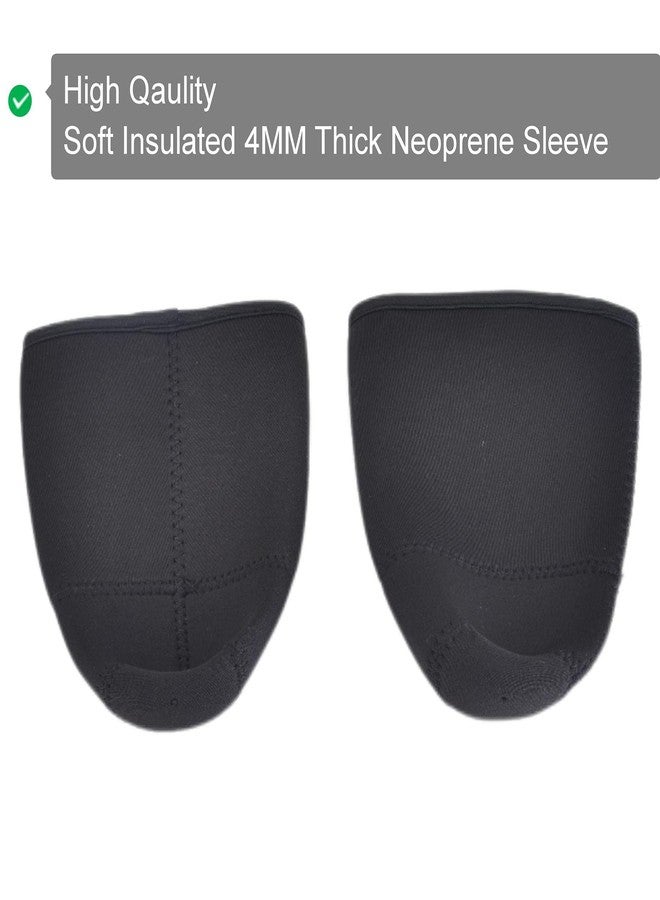 Sunkey Iced Coffee Sleeves Reusable Insulator Sleeves for Cold Drinks Neoprene Cold Cup Holder for Starbucks, Dunkin (Large 2, Black) - Image 2
