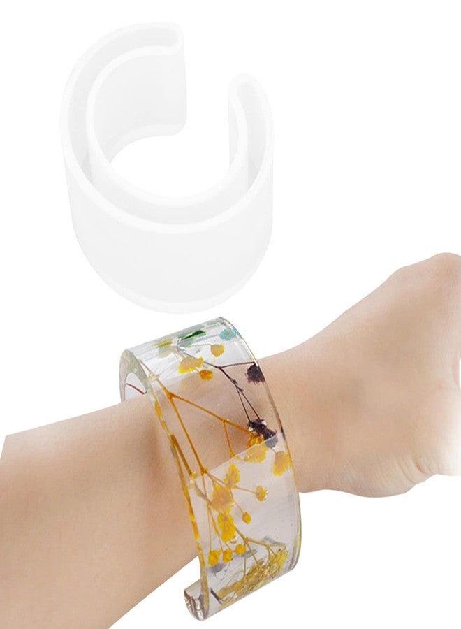 KUIDAMOS Silicone Bangle Larger Resin Casting Bracelet Casting,Good Release,Bangle C Font Bracelet Open Cuff Casting for Jewelry Making - Image 4