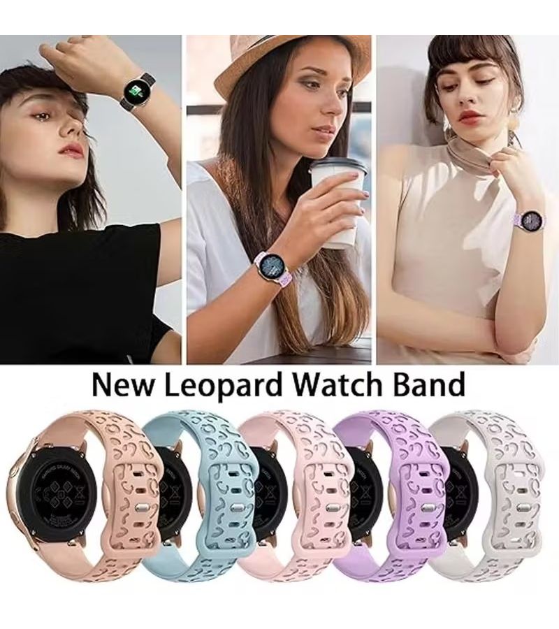 سوار ساعة ستارلايت كولر مقاس 22 مم بنقشة النمر متوافق مع ساعات Galaxy Watch 7، 6، 5، 4 - Image 5