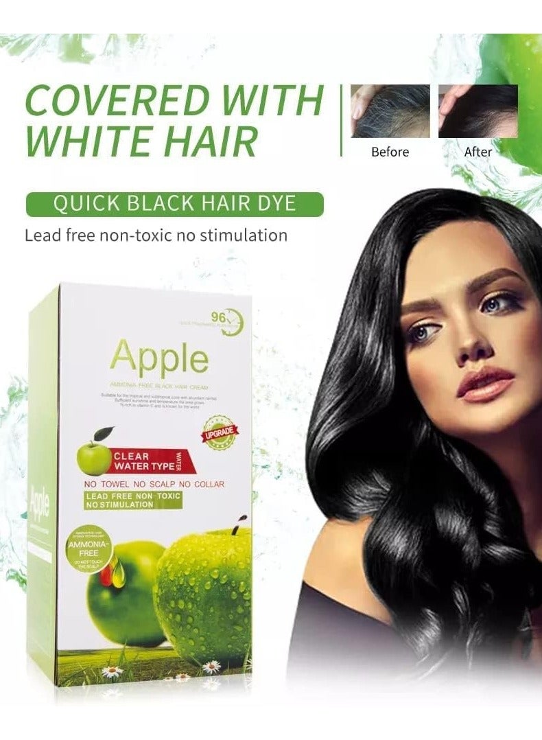 BLOOMING TIME Apple Ammoneia Free Black Hair cream - Image 2