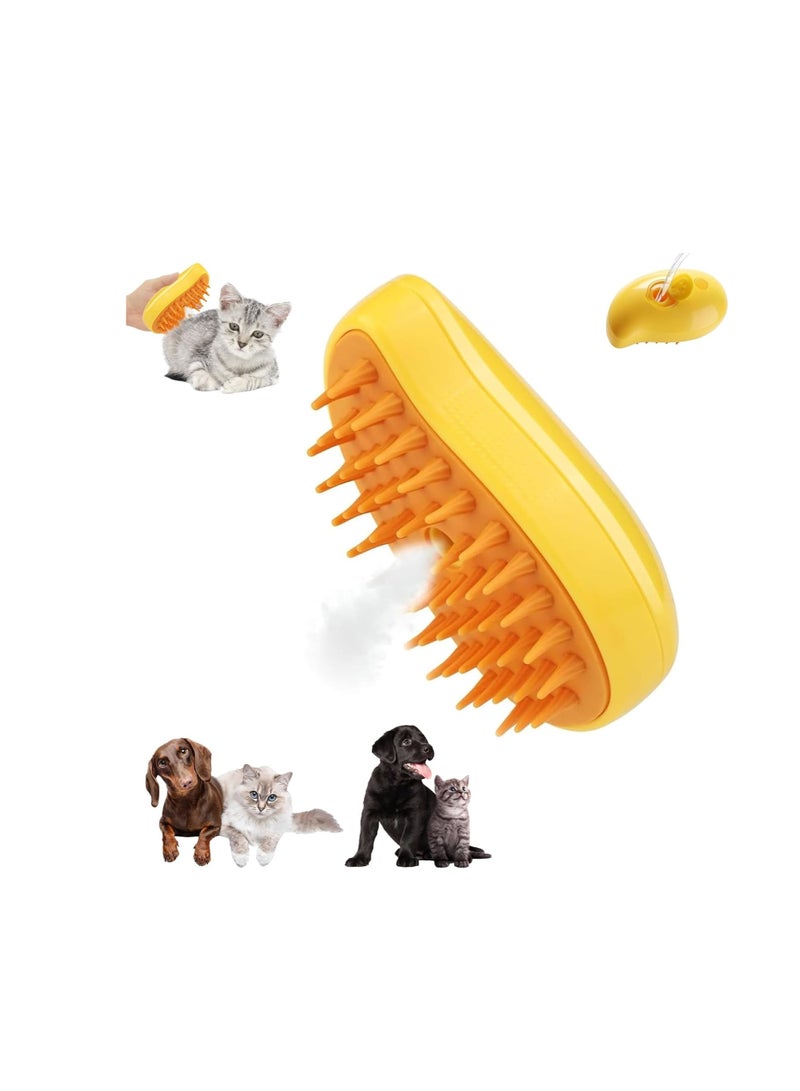 Steam Brush for Cats and Dogs, 3-in-1 Steam Brush for Cats, Cat Brush with Steam, Steam Brush for Dogs, Pet Grooming - Image 1