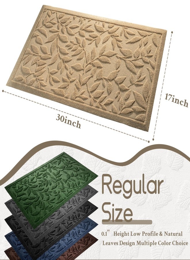 VivaNest Indoor Outdoor Doormat Absorbent Durable Heavy Duty Thick Natural Rubber Backing Easy Clean 17" x 30" Low Profile - Image 4