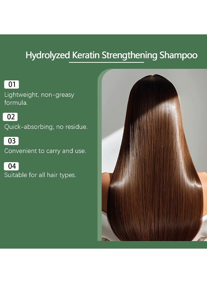 Feimuko Organic Rosemary Hair Growth Shampoo, Rosemary Hydrolyzed Keratin Shampoo, Natural Thickening & Strengthening Shampoo With Hydrolyzed Keratin And Natural Extract Of Rosemary, Nourishing And Strengthening Hair, 100ml - Image 5