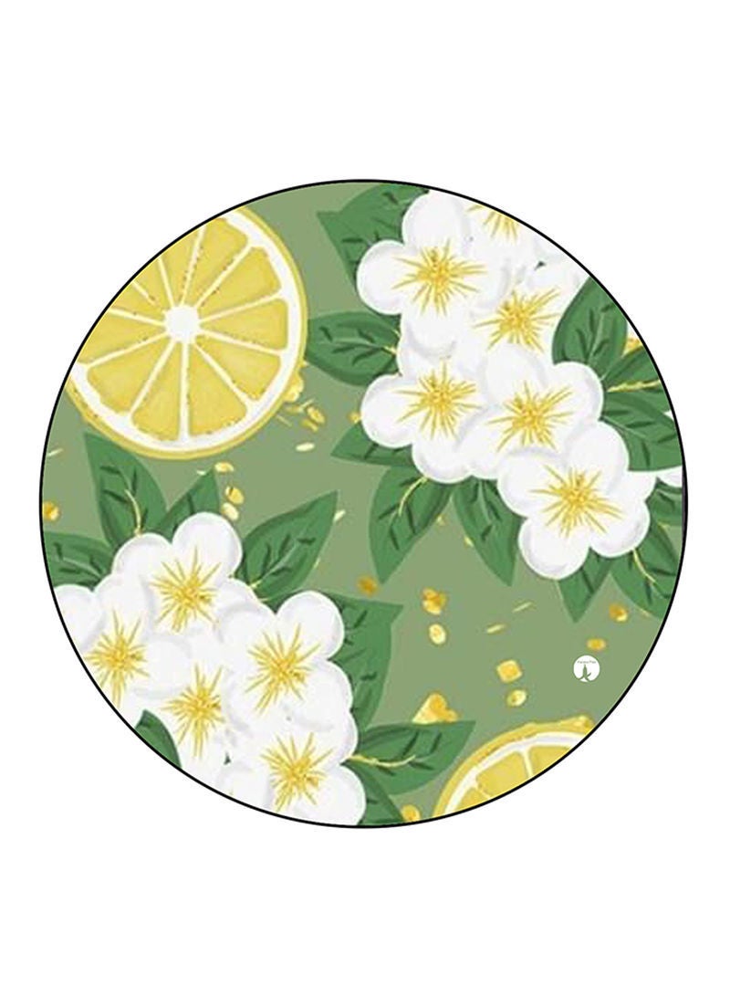 Flowers Printed Mouse Pad  Multicolour