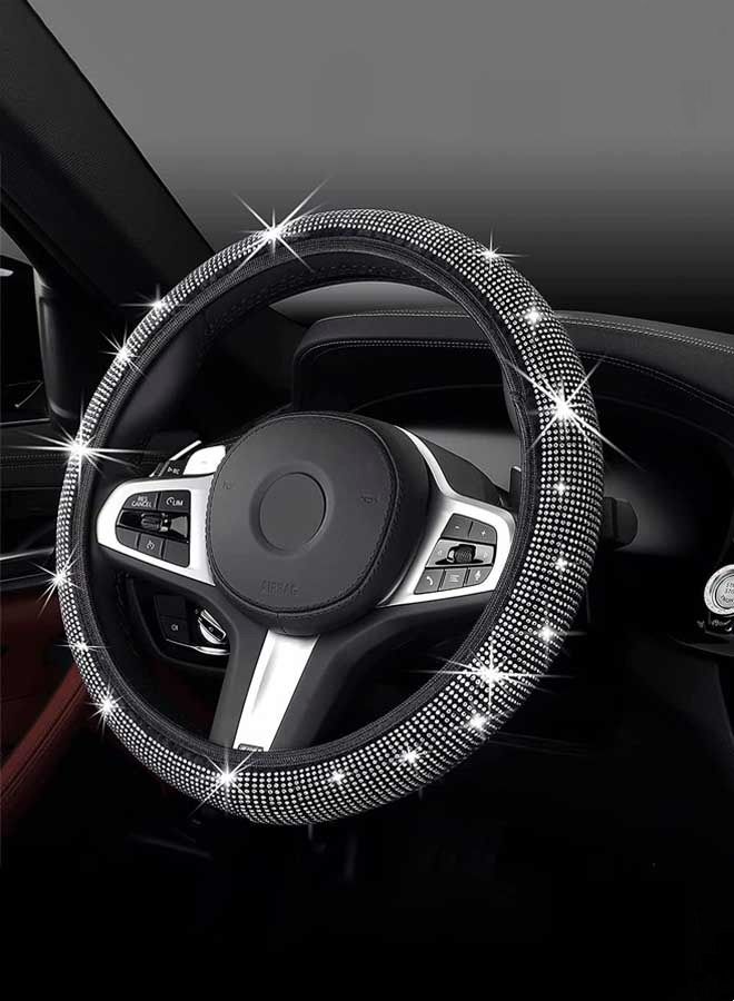 Bling Stretch Rhinestone Steering Wheel Cover with Crystal Rhinestones  38CM - Image 1