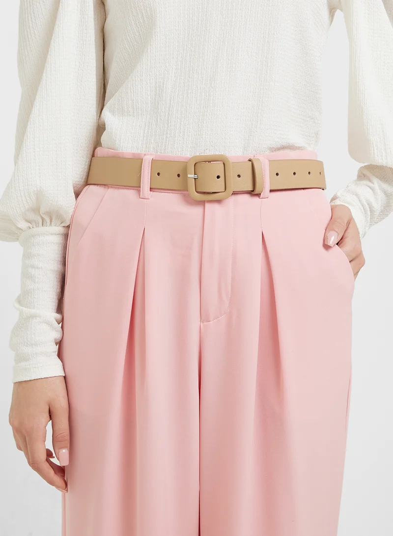 Ginger Square Buckle Belt