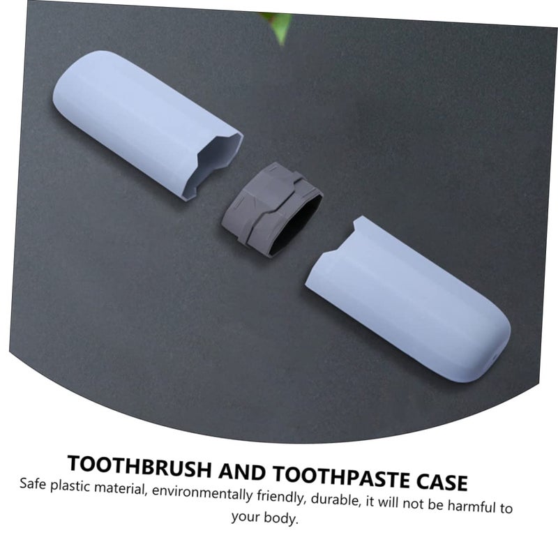 4Pcs Portable Travel Toothbrush Holder with Toothpaste Case Compact Storage Box for Outdoor Home Use - Image 5