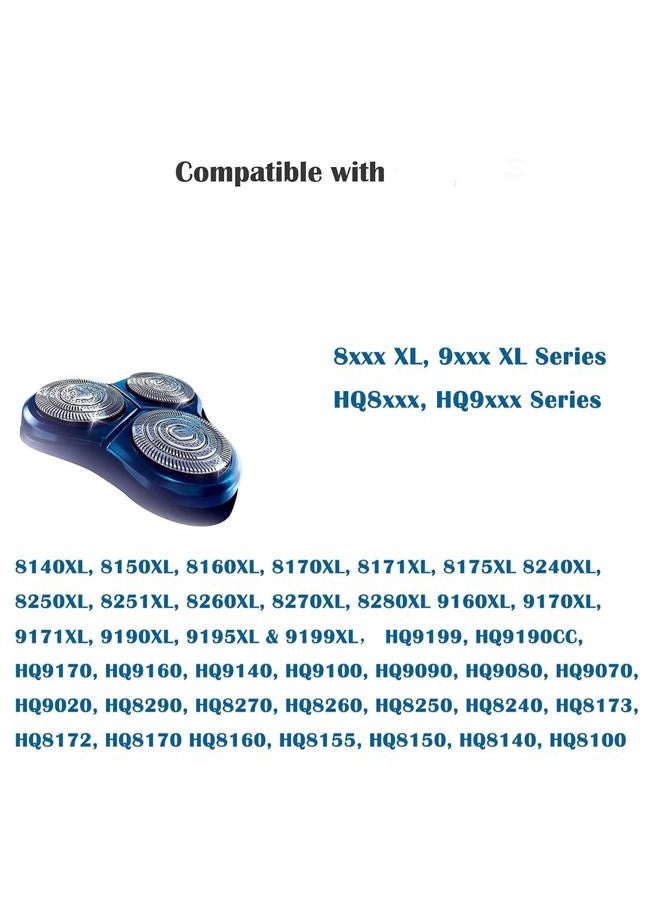 Suleto HQ9 Replacement Heads for Philips Norelco Shaver Heads Razor HQ9 HQ9070 HQ9080 HQ8240/8260 PT920 8140XL 8150XL 8160XL 8170XL - Image 2