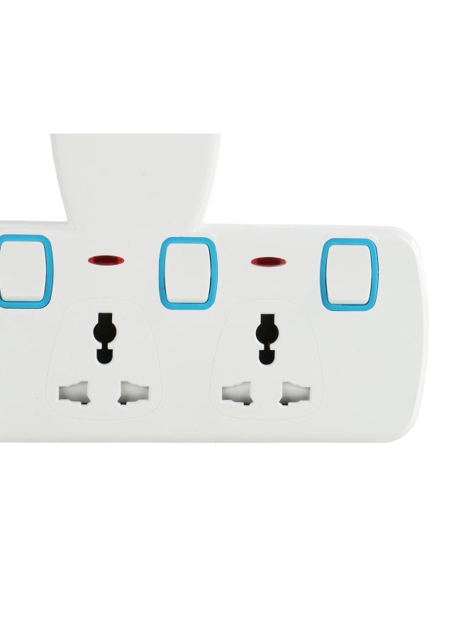 SUNTECH Universal Socket 3Way Direct Plug In Adaptor
 | Individual Switches |Indicator Lights| Child Safety Shutters |Fire-Resistant Materials | Bs Plug |3250W | Esma Certified St6103Bt  - Image 2