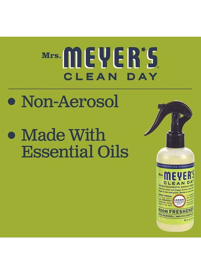Mrs. Meyer's Clean Day Mrs. Meyer's Room and Air Freshener Spray, Non-Aerosol Spray Bottle Infused with Essential Oils, Lemon Verbena, 8 fl. oz - Image 4