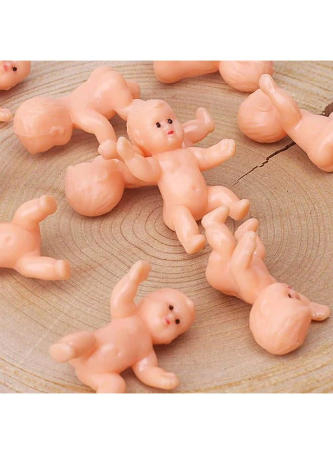 JUXINGDAZYF 1.2" King Cake Babies Mini Plastic Babies for Baby Shower Ice Cube Game Party Favor Decorations, 30Pcs(Latin) - Image 1