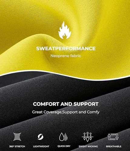 TAILONG Women's Sport Hot Sweat Slimming Neoprene Shirt Vest Body Shapers for Weight Loss No Zipper Gray Sauna Tank Top Shirt (Black Neoprene Shirt Vest, XXXL(US 26)) - Image 4
