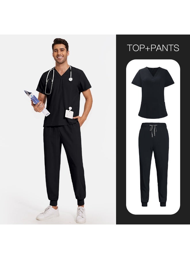 NIBEMINENT Surgery Uniforms Unisex Clinical Clothing Top And Pant Doctor Nurse Uniforms Oral Dental Workwear Medical Scrubs Sets - Image 1
