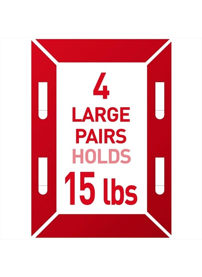 Command 17206BLK Heavy Duty, Holds 16 lbs Picture Hanging Strips, 4 Pairs, Black, 4 Count  - Image 2