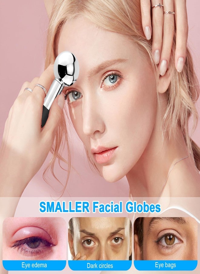CGBE 360 Rotating Ice Globes For Face, Food-Grade Stainless Steel Facial Globes For Cryo Therapy, Smaller Ice Globes For Facials Reduce Wrinkles & Swelling - Black - Image 4