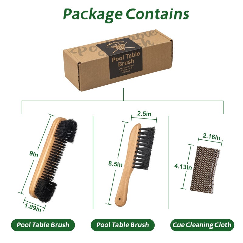 Adhafera Pool Table Brush For Felt  Billiard Brush Set With Soft Nylon Bristles  Durable Pool Table Accessories For Game Rooms  Home & Bar - Image 4
