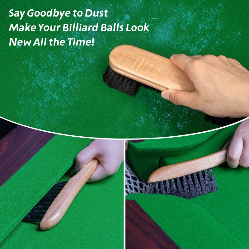 Adhafera Pool Table Brush For Felt  Billiard Brush Set With Soft Nylon Bristles  Durable Pool Table Accessories For Game Rooms  Home & Bar - Image 2