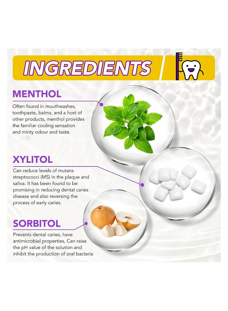 KASTWAVE Tooth Whitening Toothpaste, V34 Colour Correction Toothpaste, Purple Foam Toothpaste, Teeth Fresh Breath, Sensitive Teeth Toothpastes Stain Removal for Yellow Teeth, 60ML - 2Pcs - Image 3