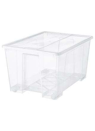 Box with Lid - Transparent, Clear Plastic Storage Container with Secure Lid, Ideal for Organizing and Storing Items, Stackable Design for Space Efficiency, - pzsku/Z171926165DD5A8A77ADDZ/45/_/1724050286/65080d96-6273-44da-824e-0e3143030285