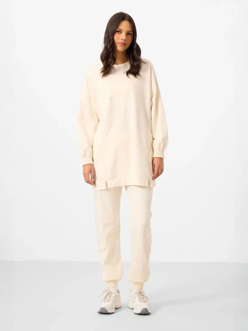 تومي لايف TOMMY Oversized Fleece Sweatshirt And Pants Set