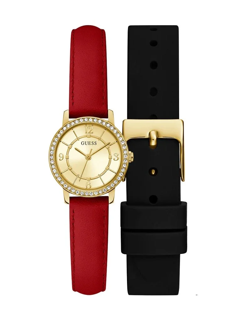 جس Melody Pu Strap Analog Watch